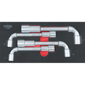 Module de Clés à Pipe Débouchées KS Tools - 4 Pièces pour Servantes et Établis