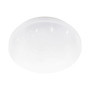 Plafonnier LED Eglo Pogliola-E pour Salle de Bains - Éclairage en Saillie Effet Cristal, Ø 26 cm