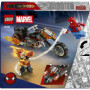 LEGO Marvel Spider-Man et sa Moto contre Ghost Rider - Set de Super-Héros