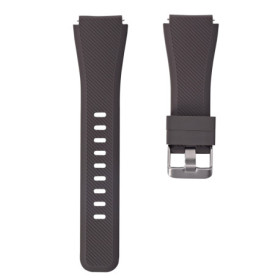 Bracelet en Silicone Marron 22 mm pour Montre Connectée Samsung Gear S3