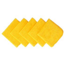 Chiffon de Nettoyage en Microfibre Polarshine Marine - 5 pièces Jaunes 400x400mm
