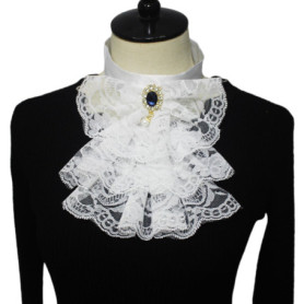Collier Vintage Victorien en Dentelle Mabta pour Cosplay Gothique