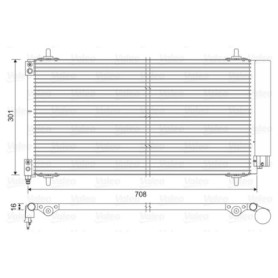 Condenseur de Climatisation Valeo 817740 pour Citroën et Peugeot