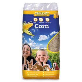 Lit Hygiénique en Maïs pour Rongeurs - 10L - Absorbe Odeurs et Liquides