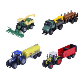 Majorette Voiture de Ferme avec Remorque - Jouet Métallique pour Enfants