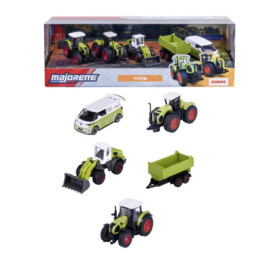 Coffret Majorette Ferme - 5 Véhicules Agricoles à Roues Libres