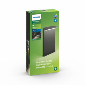 Borne LED Philips Bustan Anthracite 2x4.5W - Éclairage Extérieur