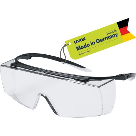 Lunettes de Protection Uvex Super f OTG - Anti-Buée et Résistantes aux Rayures