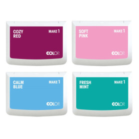 Set de Tampons Encreurs Pastel COLOP MAKE 1 - 4 Pièces 50x90 mm