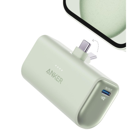 Anker Batterie Externe Nano 5000 mAh avec USB-C Pliable - Charge Rapide et Compacte