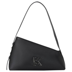 Sac Bandoulière Geo en Cuir Noir - Karl Lagerfeld Jeans