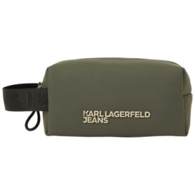 Trousse de Toilette Karl Lagerfeld Jeans en PU Vert