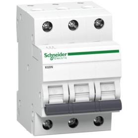 Disjoncteur Schneider K60N 3P 25A 6kA - Sécurité Électrique