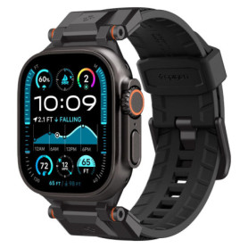 Bracelet en Métal Spigen DuraPro Armor pour Apple Watch Ultra - Édition Noire