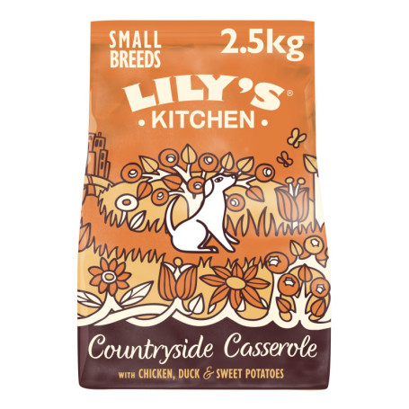 Lily's Kitchen Croquettes Naturelles pour Chiens Adulte Petite Race - Poulet et Canard 2.5kg
