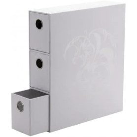 Tiroir de Rangement Fortress pour Cartes TCG - Blanc/Jardin Opulent