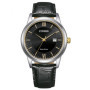 Montre Citizen Homme Classique en Cuir Noir avec Eco-Drive