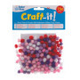 Pompons Scintillants Auto-Adhésifs - 150 Pièces pour Arts Créatifs