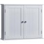 Armoire de Salle de Bain Murale à Double Porte - Blanc