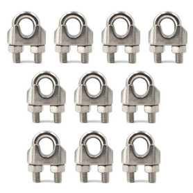 Colliers de Serrage en Acier Inoxydable M6 - 10 Pièces