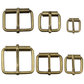 Hysagtek Lot de 60 Boucles en Métal Bronze Pivotantes pour Sacs et Ceintures