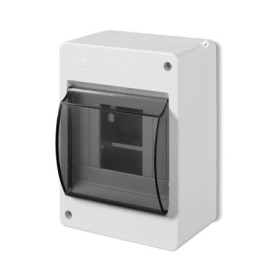 Interrupteur Double IP44 Schuko pour Pièces Humides - Blanc
