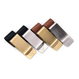 Clip en cuir pour stylo avec clip en métal - TopHomer
