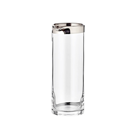 Carafe en cristal soufflé EDZARD avec bord platine - 0,75 L
