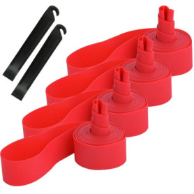 QitinDasen Bande de Jante de Pneu de Vélo 26" - Protection Anti-Crevaison avec Levier Inclus