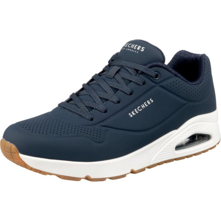 Baskets Skechers Uno Stand on Air pour Homme - Navy Durabuck - Taille 40 EU
