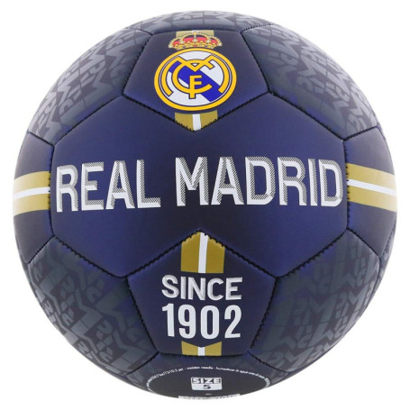 Ballon de football taille 5 Real Madrid - Noir et Blanc