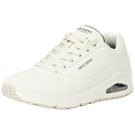 Baskets Skechers Uno Stand on Air pour Homme - Confort Off White Durabuck