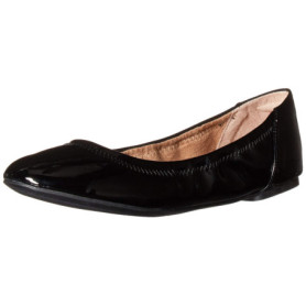 Ballerines Plates Noires Vernies pour Femme - Confort et Élégance