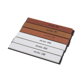 Kit de 6 Pierres à Aiguiser EMSea pour Outils de Cuisine et Chasse