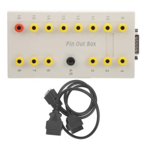 Boîte de Dérivation OBD2 avec Kit de Câbles de Diagnostic KIMISS