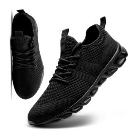 Basket Sport Homme Multisports Respirante - Sneakers Running Noir EU 42