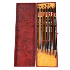 CENPEK Lot de 7 Pinceaux de Calligraphie Chinoise pour Écriture et Dessin