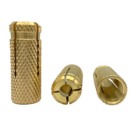 Lot de 60 Ancres en Laiton M10 x 32 mm - Chevilles d'Expansion Marcopol