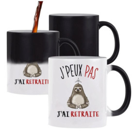 Mug Magique J'peux pas Retraite - Tasse Humoristique Isolée