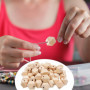 50 Perles Octogonales en Bois Naturel pour Création de Bijoux