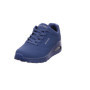 Skechers Femme Uno Stand Air - Sneakers à Lacets Confortables en Mesh Bleu
