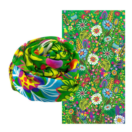 Foulard Paréo Coloré Balade Pylones - 100x180 cm en Viscose Recyclée