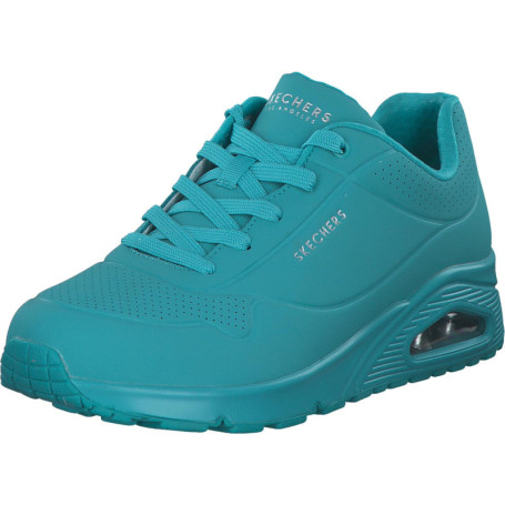 Baskets Skechers Femme Uno Stand On Air Turquoise Durabuck