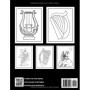 Livre de Coloriage Musical pour Harpe - 30 Images Uniques à Colorier