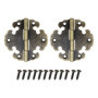 Lot de 10 charnières pliables en bronze antique pour meubles