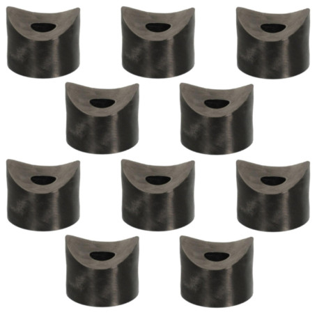 Lot de 10 entretoises plastiques M8 pour tubes de 25mm