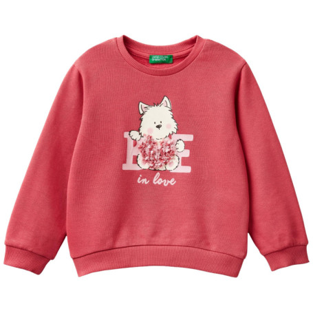 Sweat à Capuche Rose pour Filles - United Colors of Benetton
