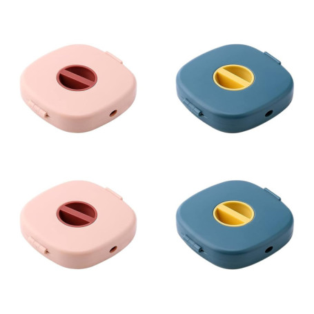 Organisateur de Câbles Portable FIBOUND - 4 Enrouleurs Rotatifs pour Câbles USB et Casque