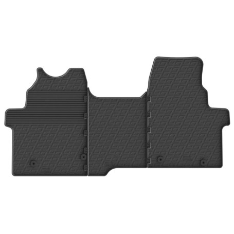 Tapis de Caoutchouc Sur Mesure pour Ford Transit Custom 2023 - Set de 3 Pièces