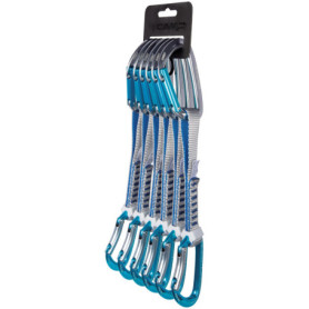 Set de 6 Mousquetons Orbit Express KS 18 cm - Gris/Bleu